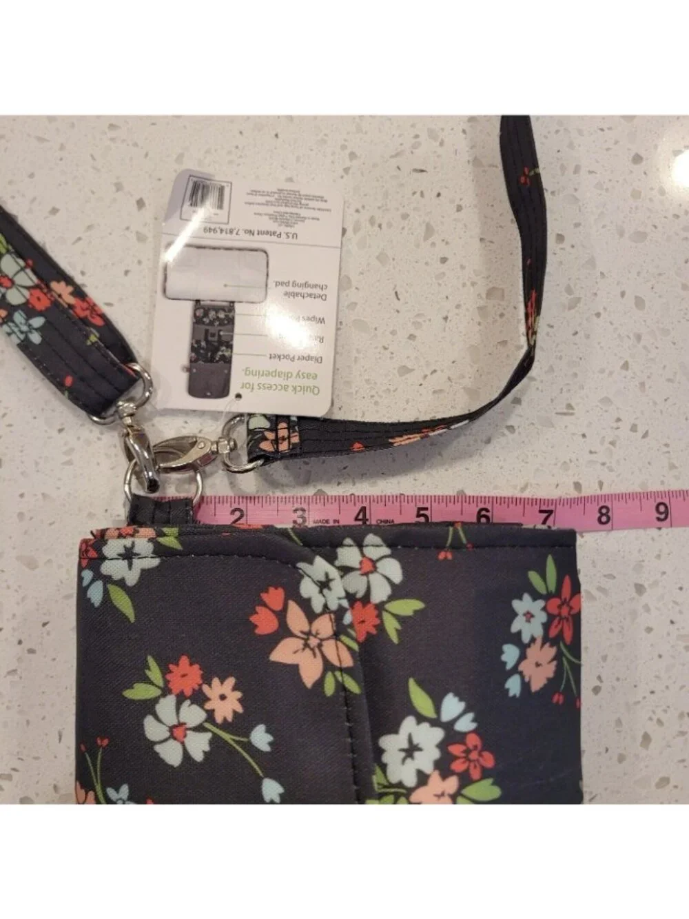 NWT LillyBit Floral Diaper Bag Organizer Crossbody Wristlet Clutch Baby Bag - Picture 5 of 6